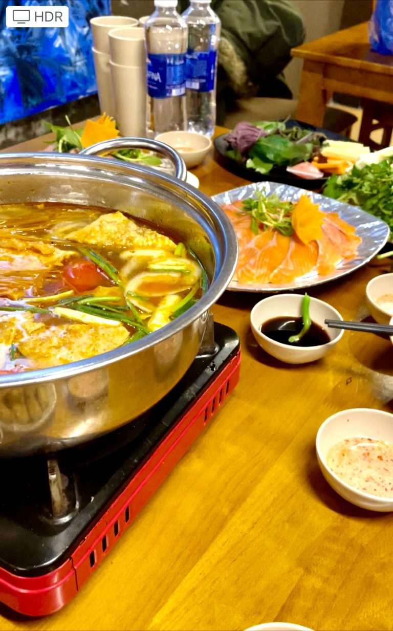 My favourite dinner at Hot Pot restaurant - 71 Xuan Vien - Sa Pa town
I like fresh salmon raised in Sa Pa